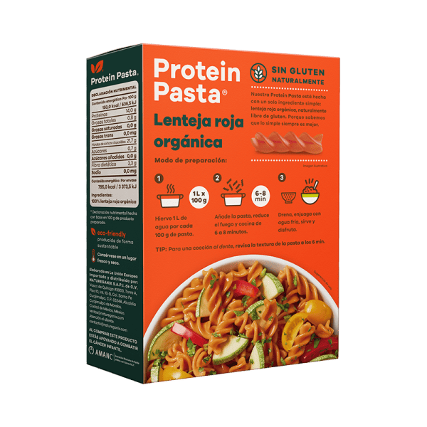 Protein pasta lenteja roja - Image 3