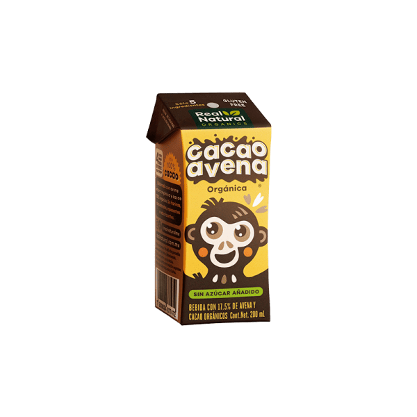 Leche de cacao avena infantil